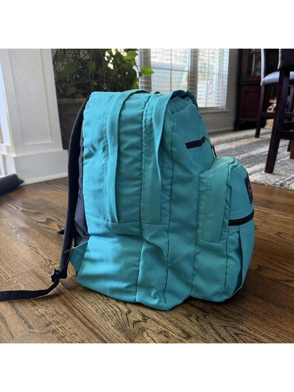🎒 JanSport Big Student Backpack — Teal — Laptop School Bag - Picture 5 of 8